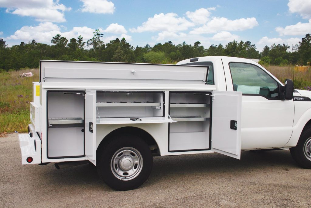 White Service Body Truck
